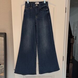 Classic Blue Wide-Leg Jeans